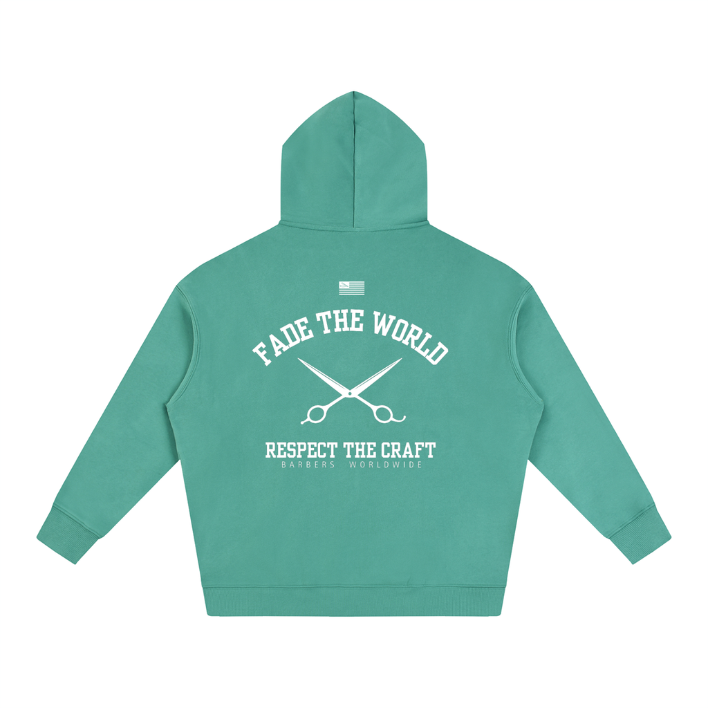 "BARBERS" OVERSIZED FLEECED HOODIE