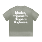 "BARBER ESSENTIALS" I SHAPED GRADIENT WASHED T-SHIRT