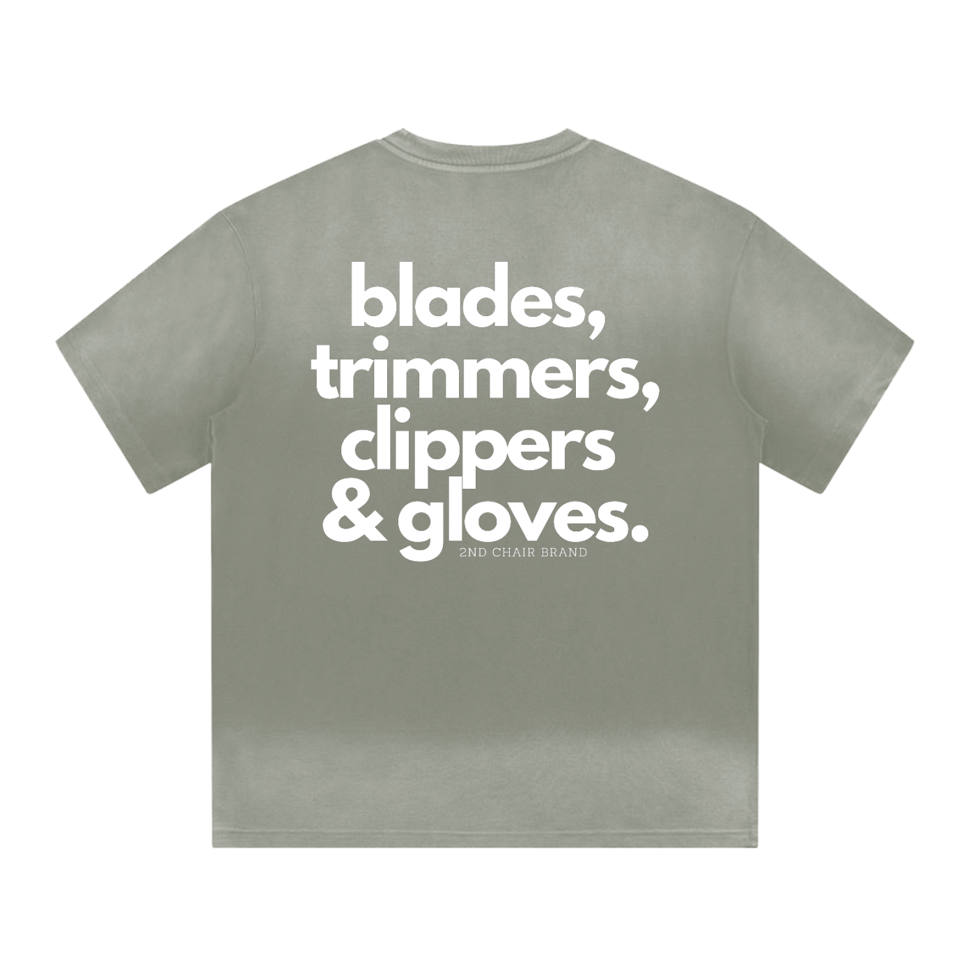 "BARBER ESSENTIALS" I SHAPED GRADIENT WASHED T-SHIRT