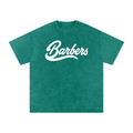 "BARBERS" SNOW WASHED OVERSIZED T-SHIRT