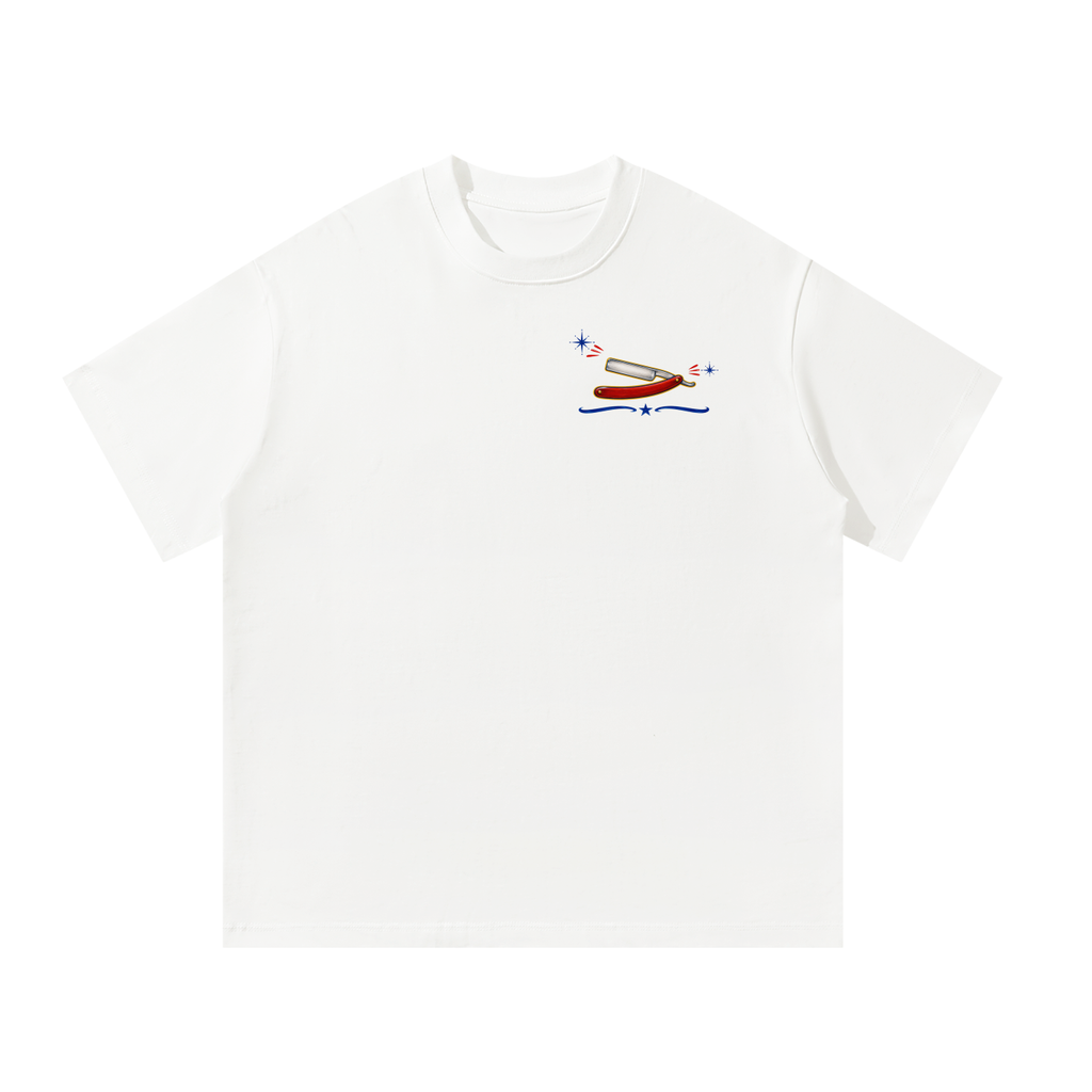 "BARBEROS DEL BARRIO" OVERSIZED T-SHIRT