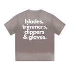 "BARBER ESSENTIALS" I SHAPED GRADIENT WASHED T-SHIRT