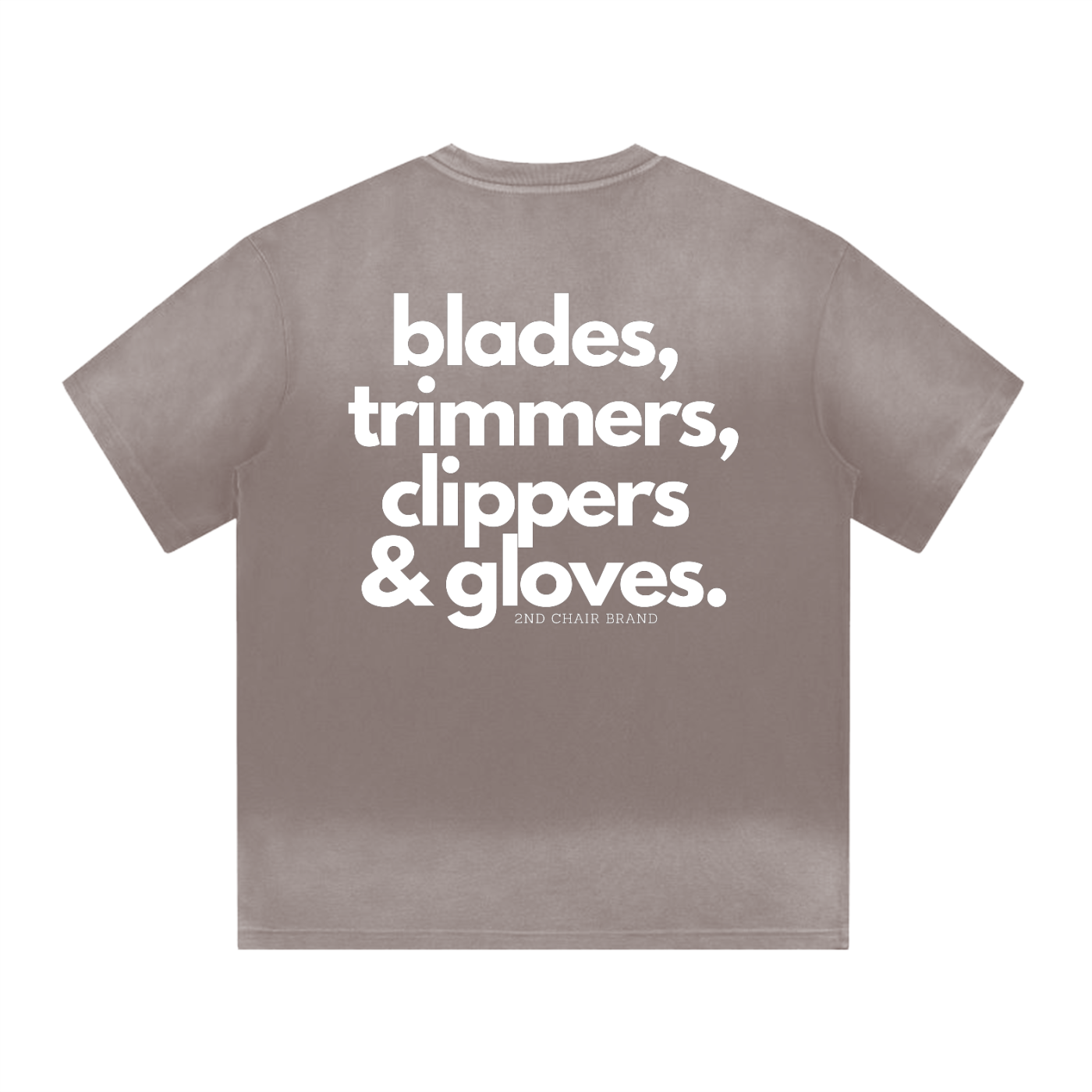 "BARBER ESSENTIALS" I SHAPED GRADIENT WASHED T-SHIRT