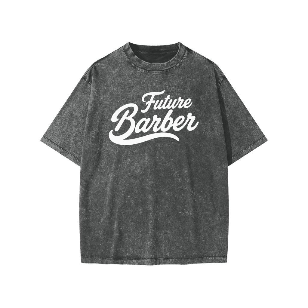 "FUTURE BARBER" SNOW WASHED KIDS T-SHIRT