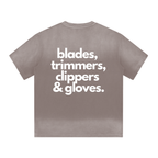 "BARBER ESSENTIALS" I SHAPED GRADIENT WASHED T-SHIRT