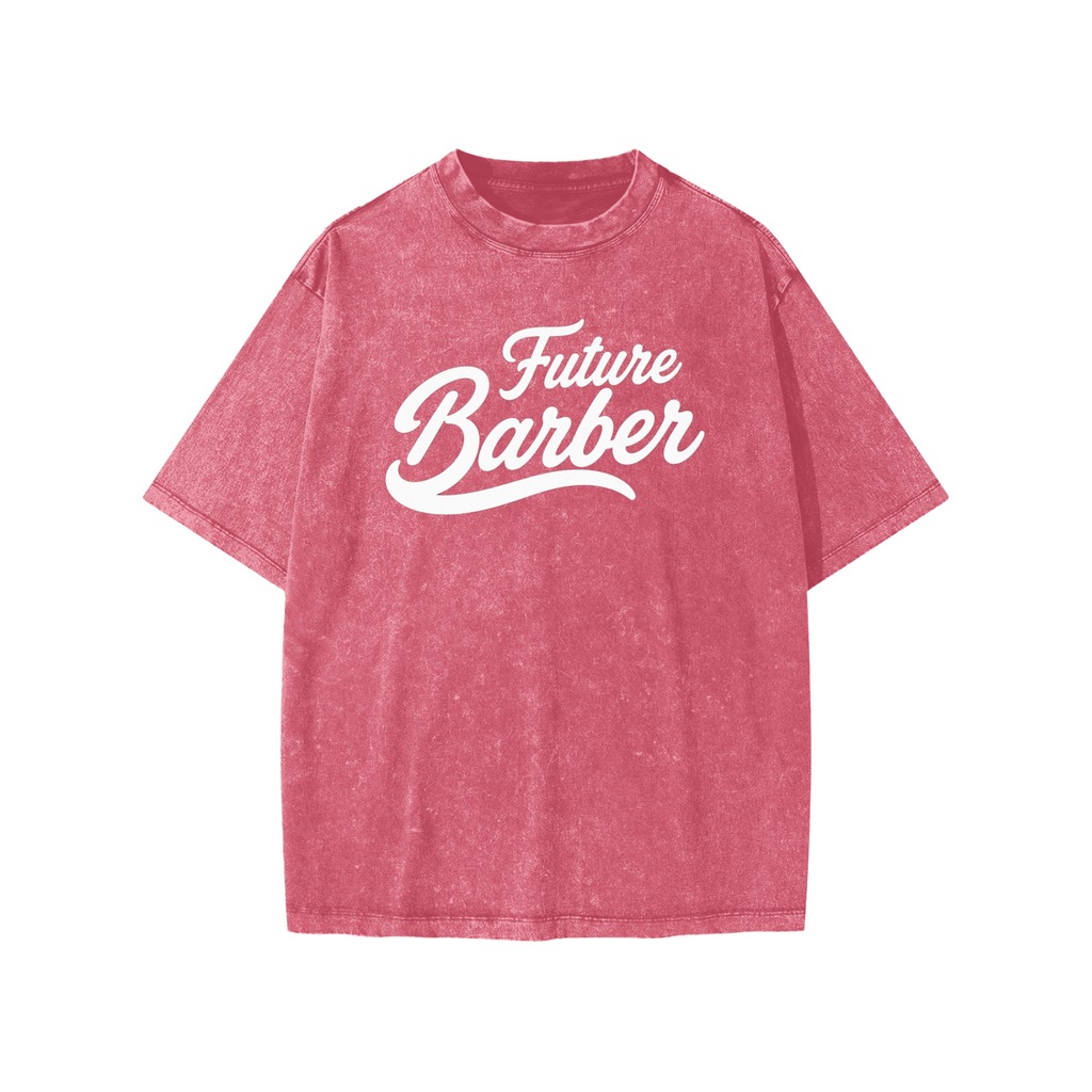 "FUTURE BARBER" SNOW WASHED KIDS T-SHIRT
