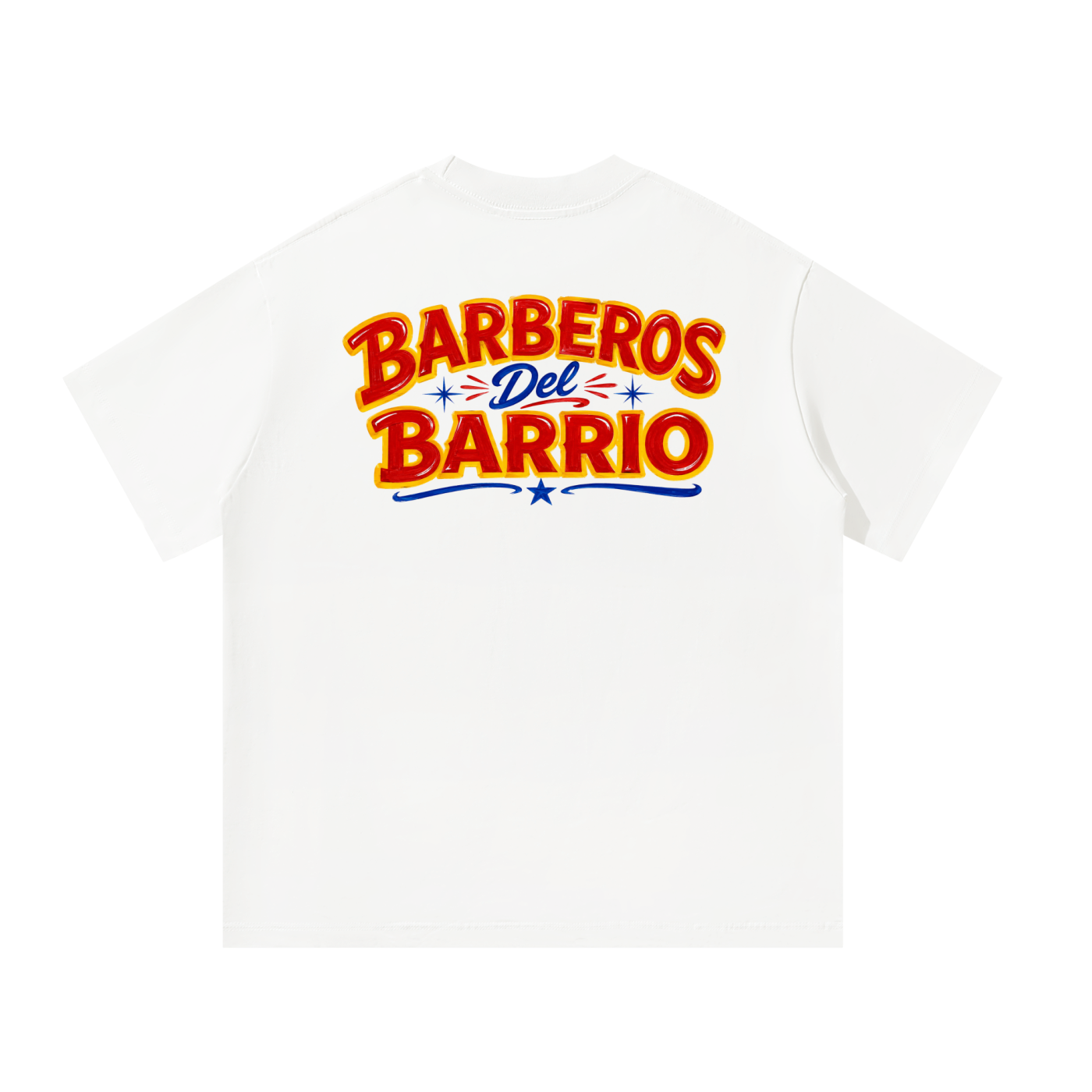 "BARBEROS DEL BARRIO" OVERSIZED T-SHIRT