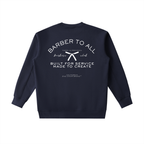 “BARBERS CLUB” ESSENTIAL HEAVYWEIGHT CREWNECK SWEATSHIRT