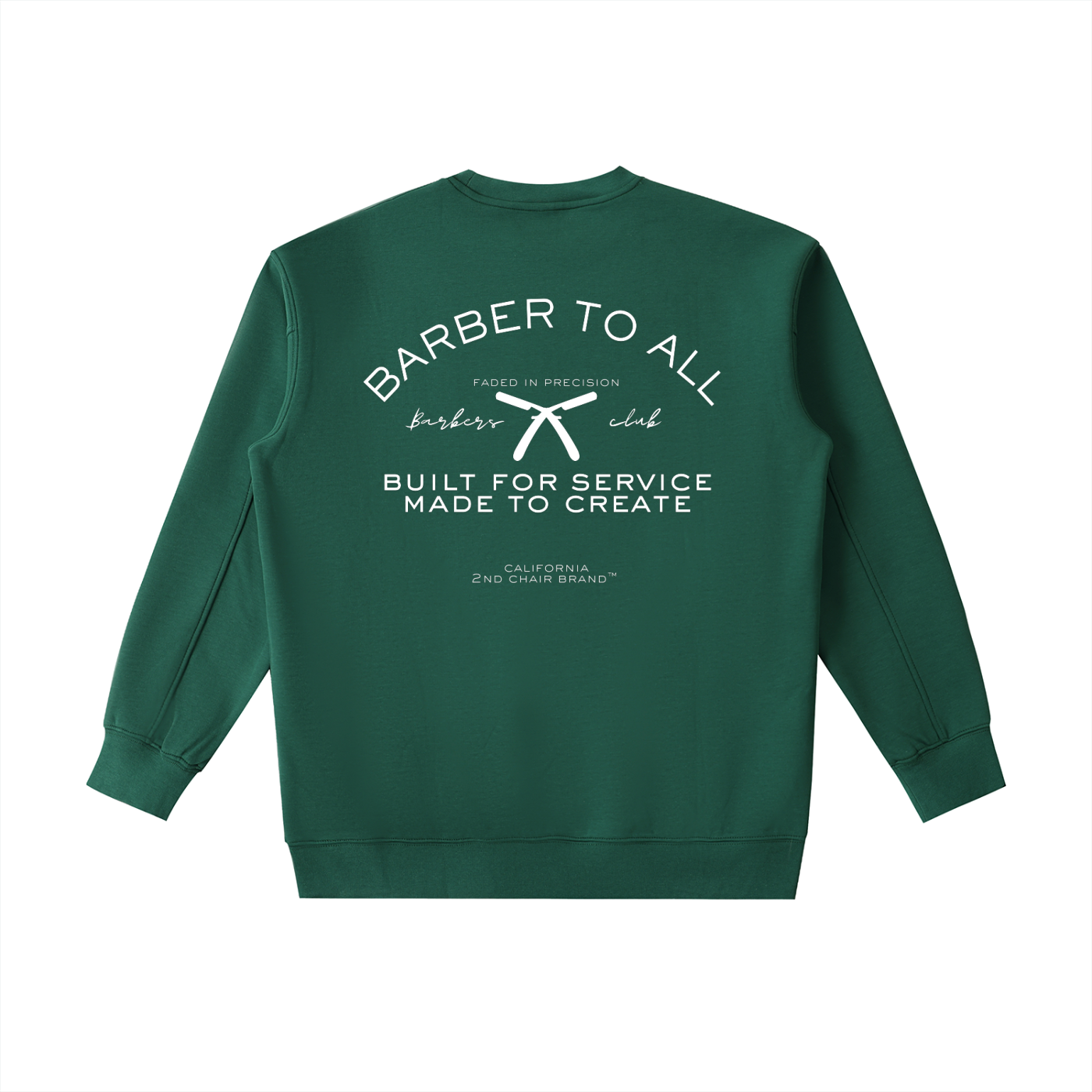 “BARBERS CLUB” ESSENTIAL HEAVYWEIGHT CREWNECK SWEATSHIRT