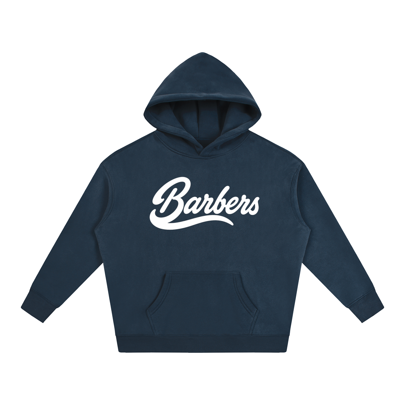 "BARBERS" OVERSIZED FLEECED HOODIE