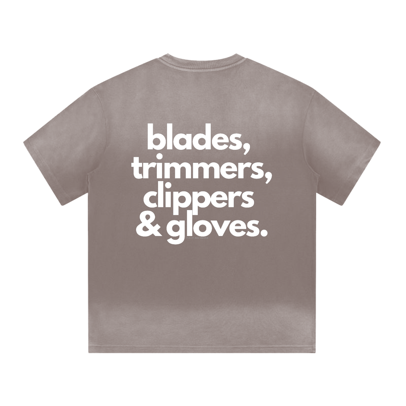 "BARBER ESSENTIALS" I SHAPED GRADIENT WASHED T-SHIRT
