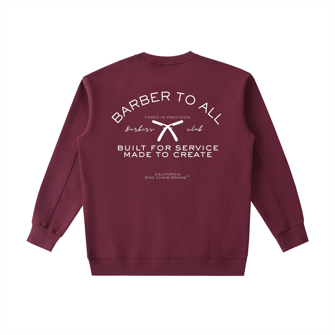 “BARBERS CLUB” ESSENTIAL HEAVYWEIGHT CREWNECK SWEATSHIRT