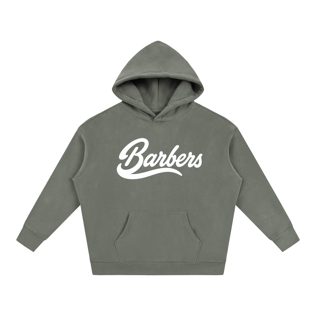 "BARBERS" OVERSIZED FLEECED HOODIE