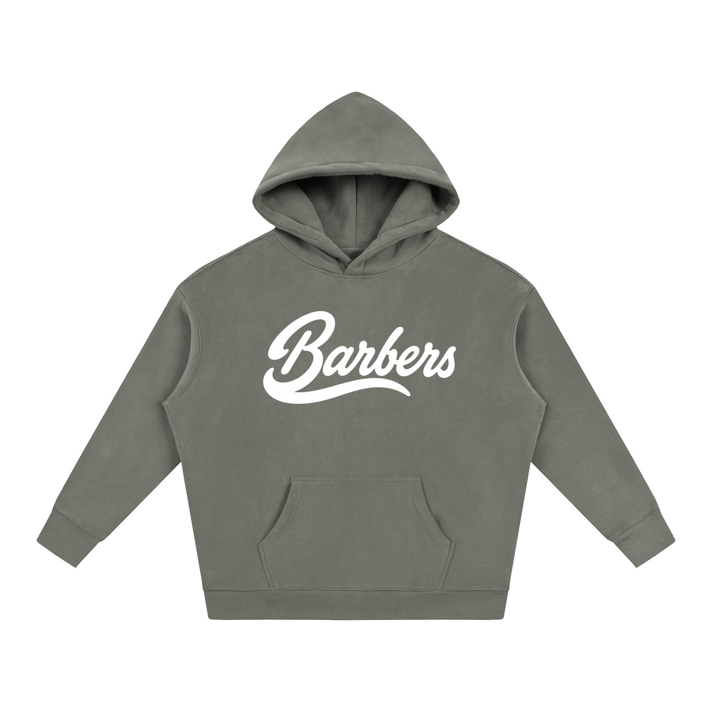 "BARBERS" OVERSIZED FLEECED HOODIE