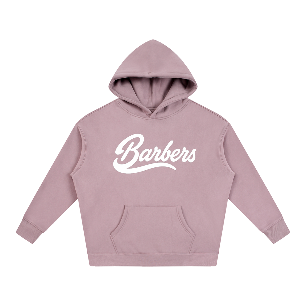 "BARBERS" OVERSIZED FLEECED HOODIE