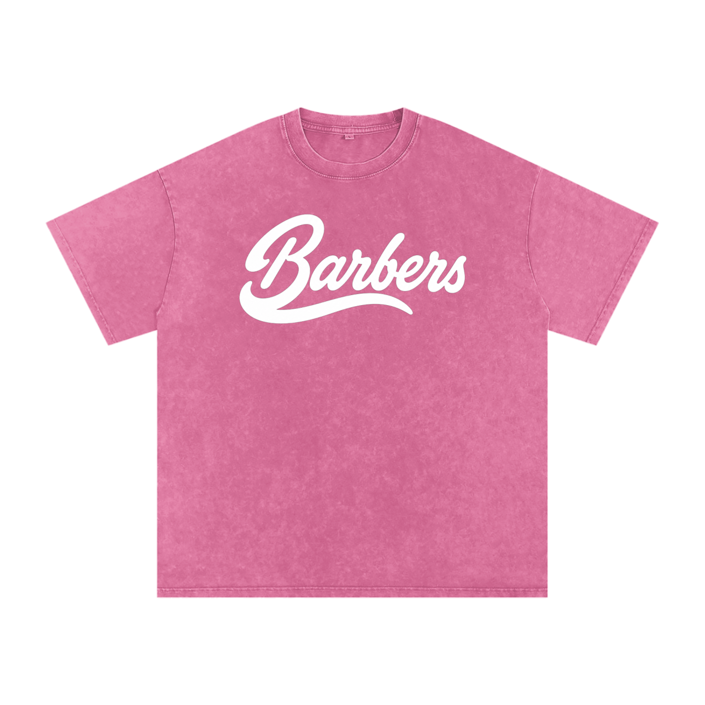 "BARBERS" SNOW WASHED OVERSIZED T-SHIRT
