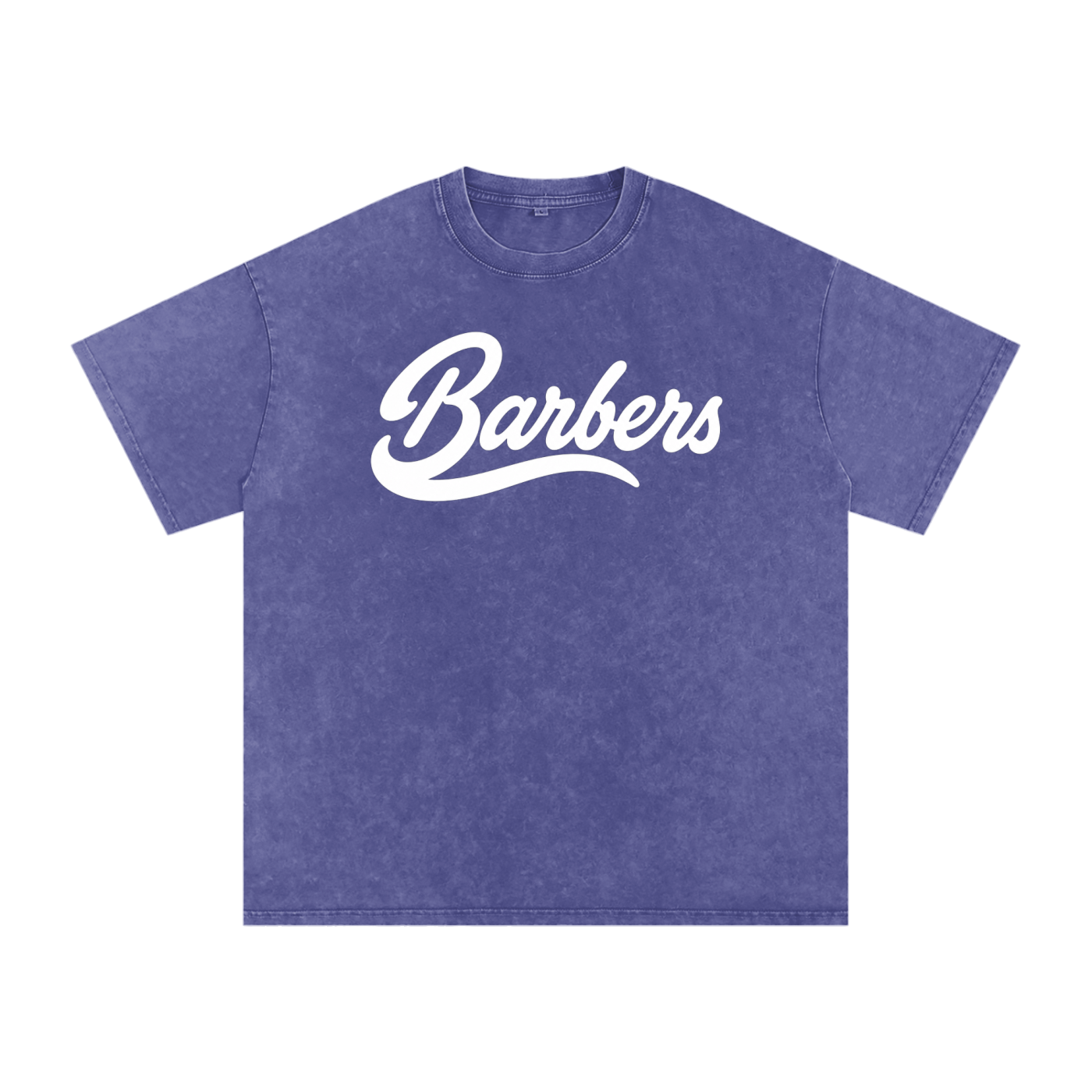 "BARBERS" SNOW WASHED OVERSIZED T-SHIRT
