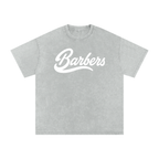 "BARBERS" SNOW WASHED OVERSIZED T-SHIRT