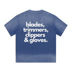 "BARBER ESSENTIALS" I SHAPED GRADIENT WASHED T-SHIRT
