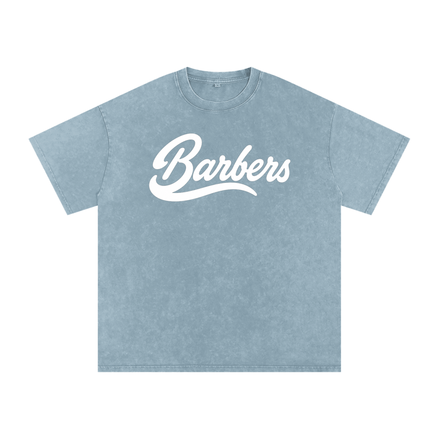 "BARBERS" SNOW WASHED OVERSIZED T-SHIRT