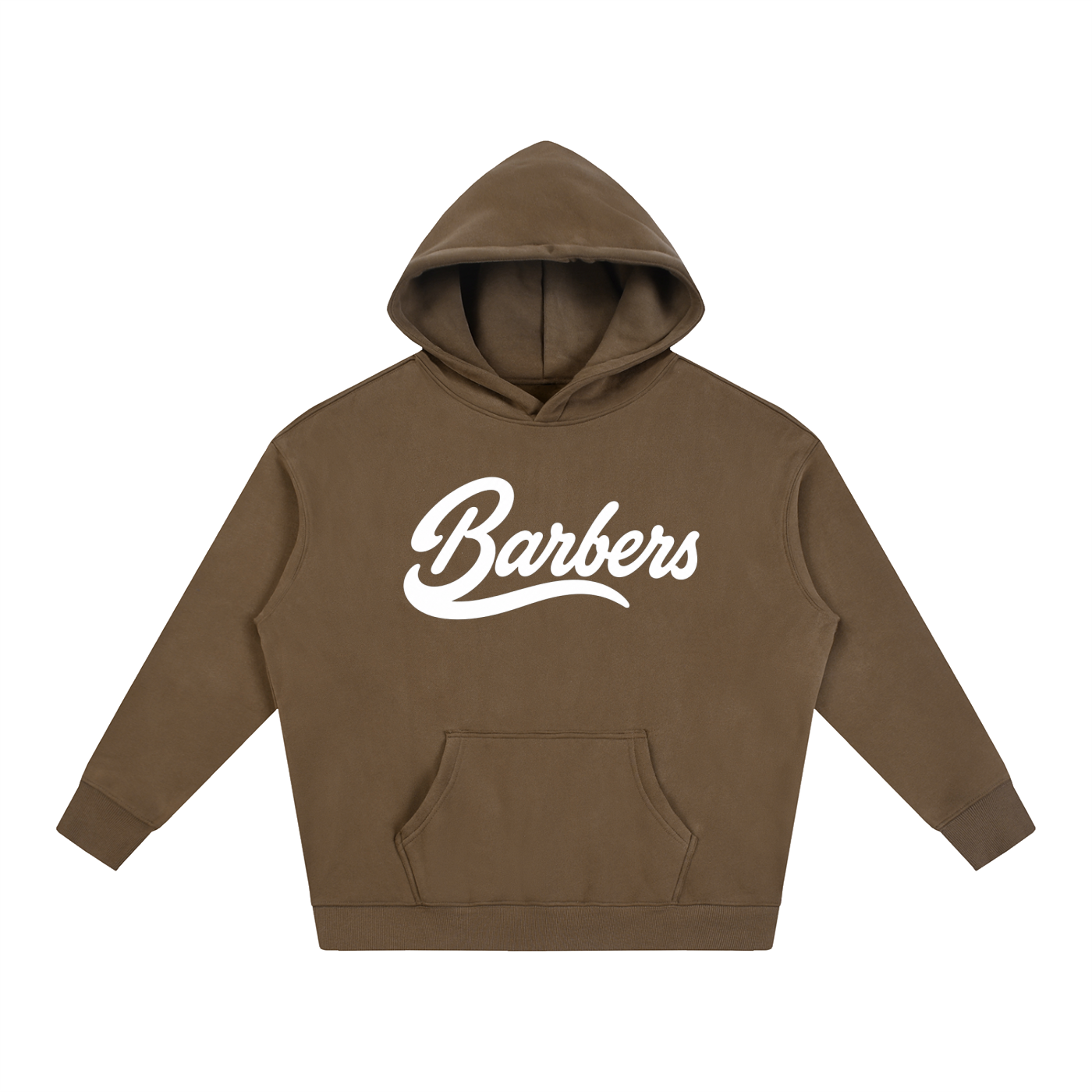 "BARBERS" OVERSIZED FLEECED HOODIE