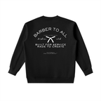 “BARBERS CLUB” ESSENTIAL HEAVYWEIGHT CREWNECK SWEATSHIRT