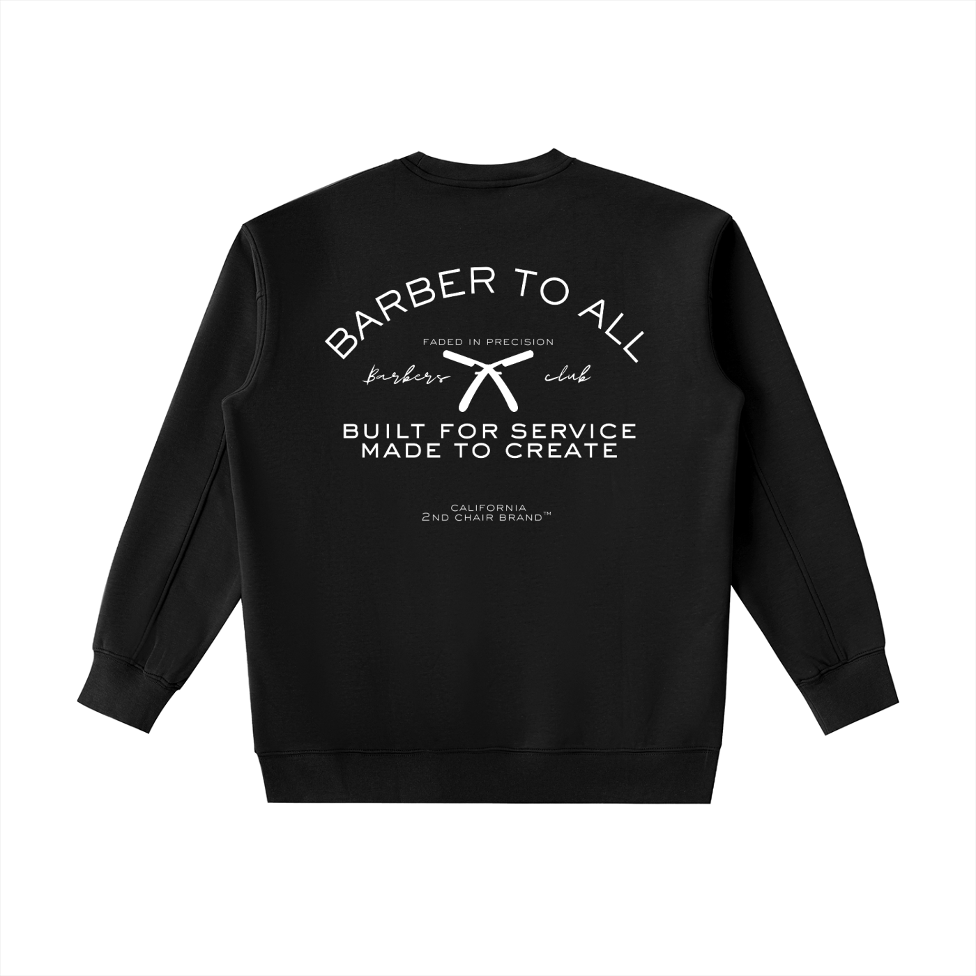 “BARBERS CLUB” ESSENTIAL HEAVYWEIGHT CREWNECK SWEATSHIRT