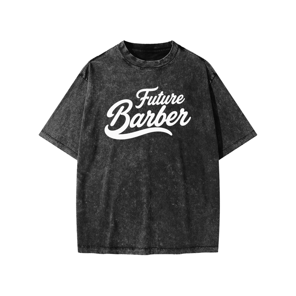 "FUTURE BARBER" SNOW WASHED KIDS T-SHIRT