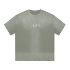 "BARBER ESSENTIALS" I SHAPED GRADIENT WASHED T-SHIRT