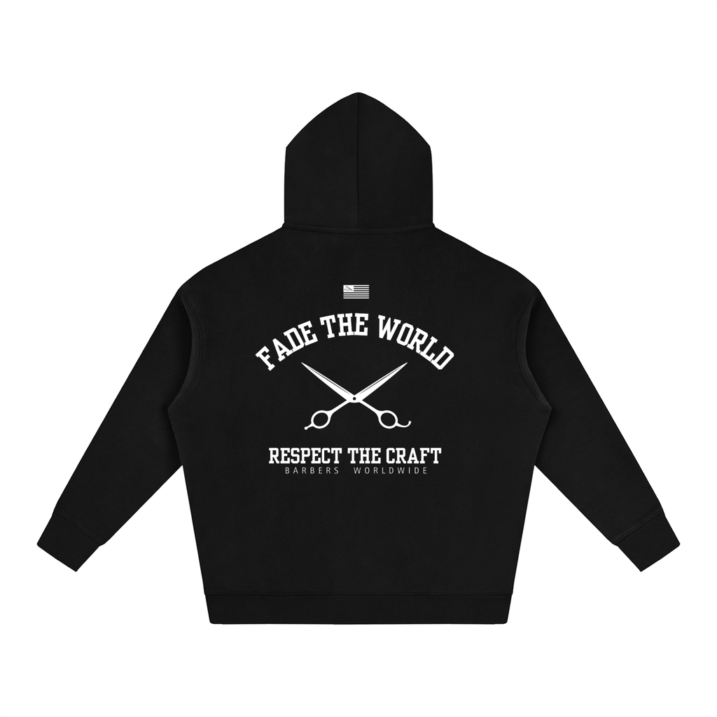 "BARBERS" OVERSIZED FLEECED HOODIE