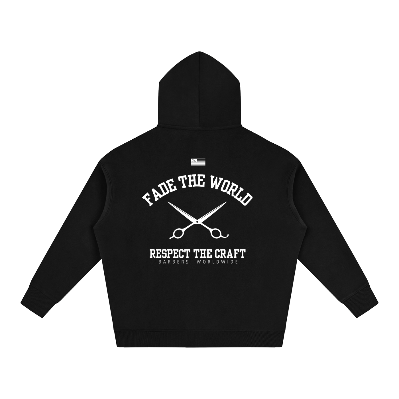 "BARBERS" OVERSIZED FLEECED HOODIE