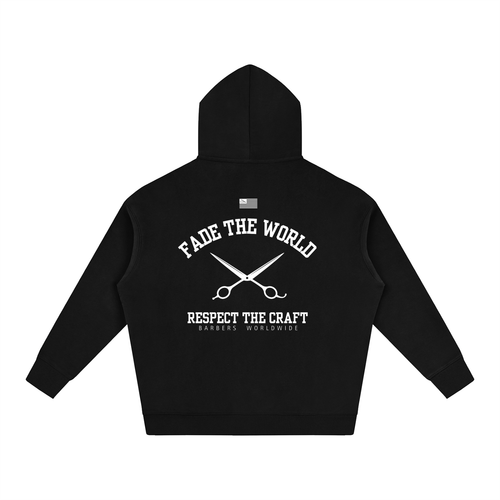 "BARBERS" OVERSIZED FLEECED HOODIE