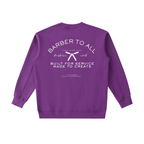 “BARBERS CLUB” ESSENTIAL HEAVYWEIGHT CREWNECK SWEATSHIRT