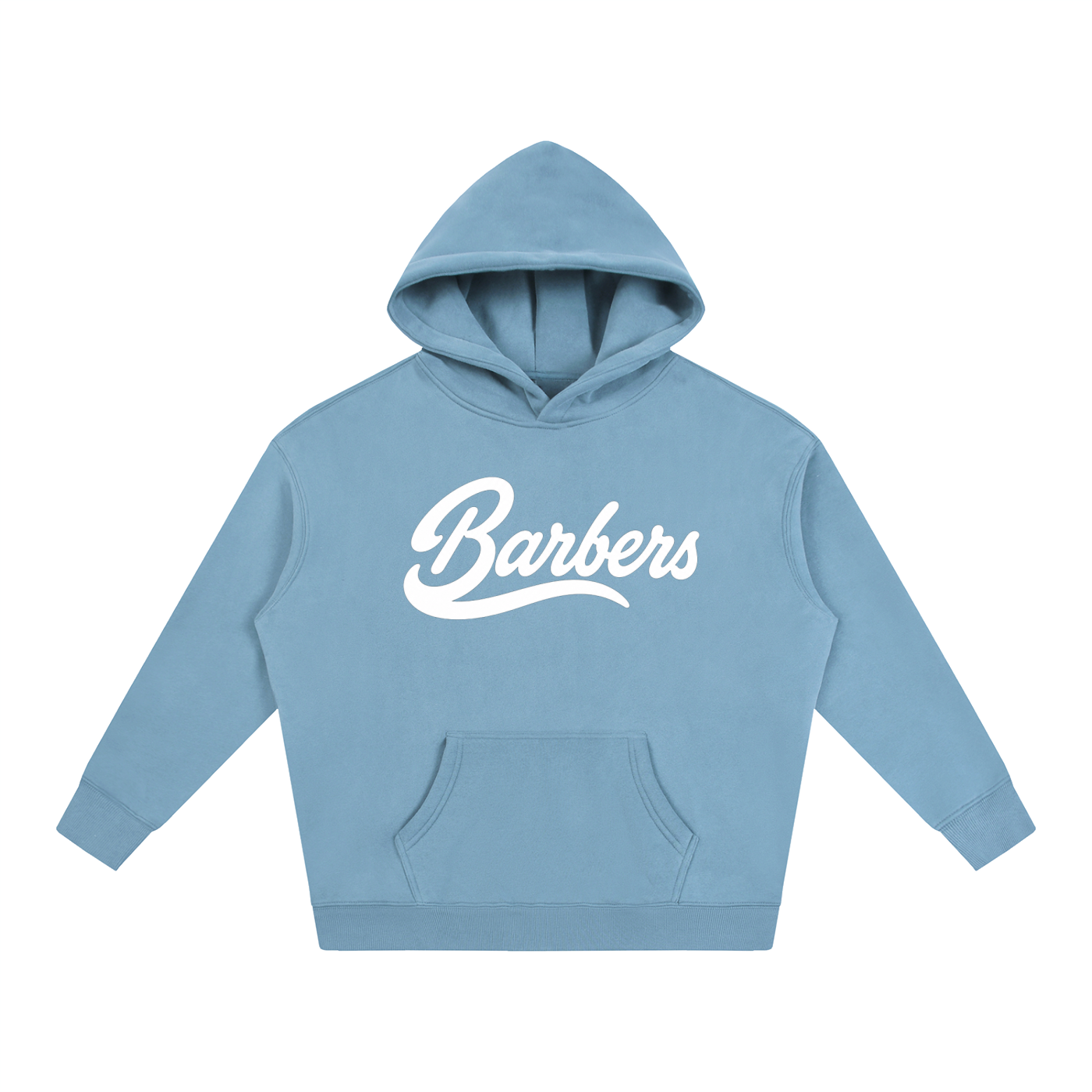 "BARBERS" OVERSIZED FLEECED HOODIE