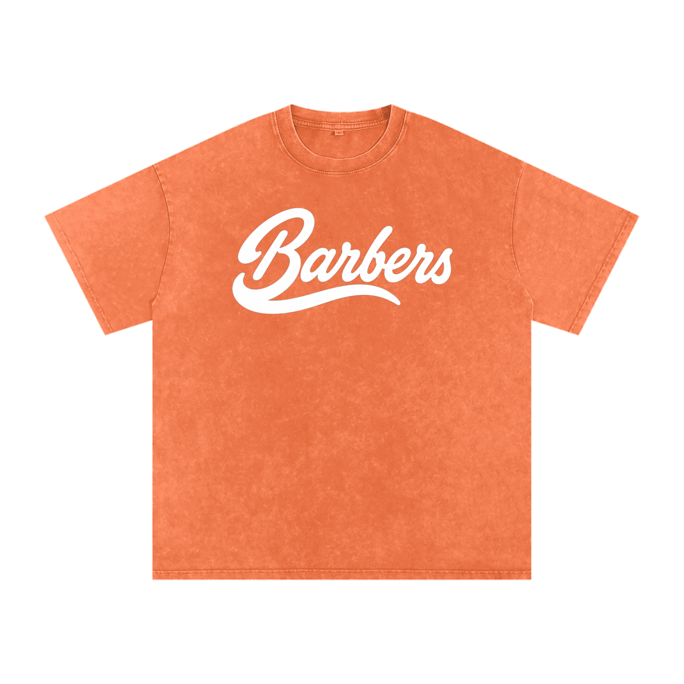 "BARBERS" SNOW WASHED OVERSIZED T-SHIRT