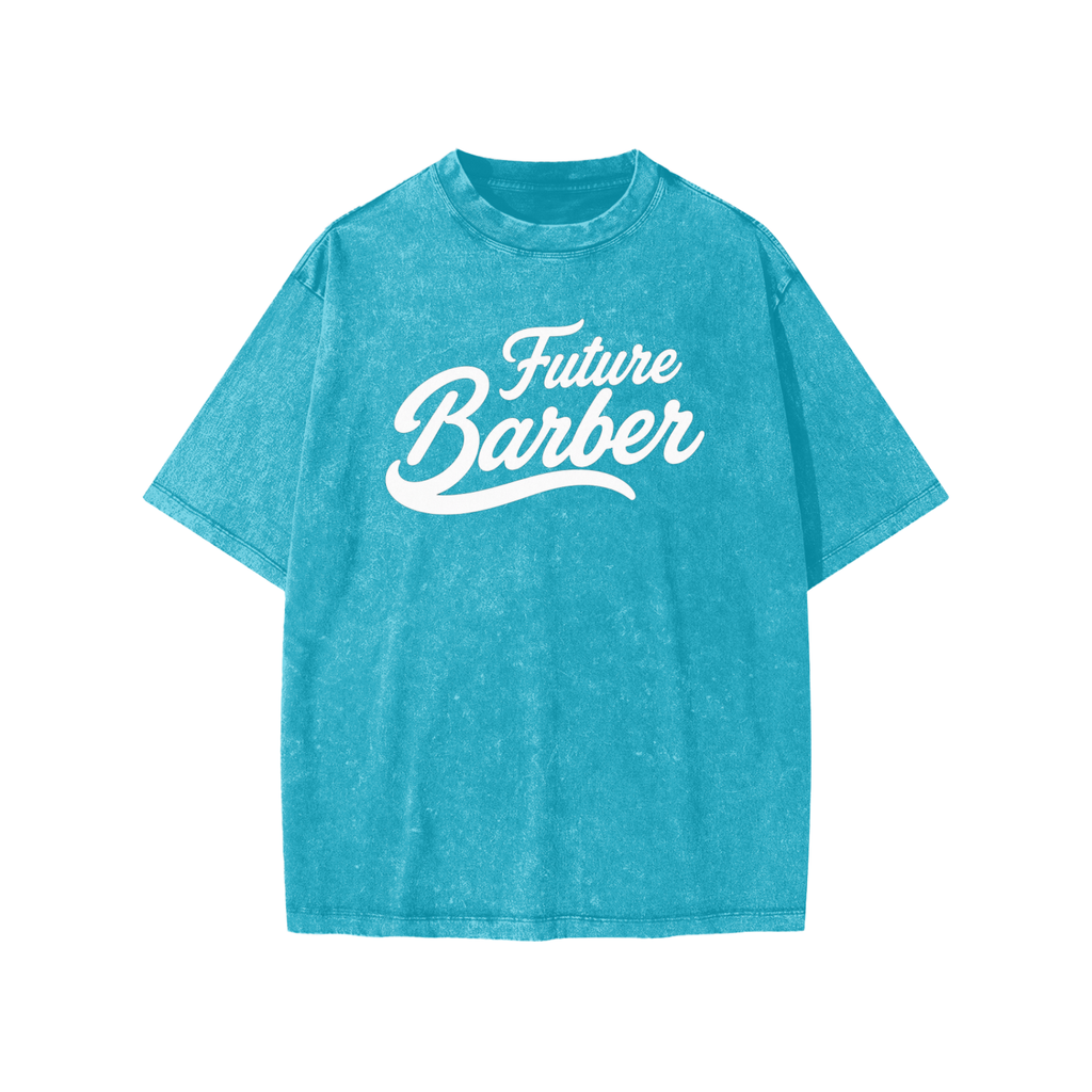 "FUTURE BARBER" SNOW WASHED KIDS T-SHIRT