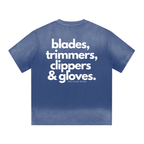 "BARBER ESSENTIALS" I SHAPED GRADIENT WASHED T-SHIRT