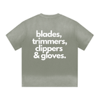 "BARBER ESSENTIALS" I SHAPED GRADIENT WASHED T-SHIRT