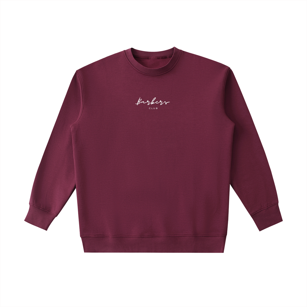 “BARBERS CLUB” ESSENTIAL HEAVYWEIGHT CREWNECK SWEATSHIRT