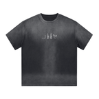 "BARBER ESSENTIALS" I SHAPED GRADIENT WASHED T-SHIRT