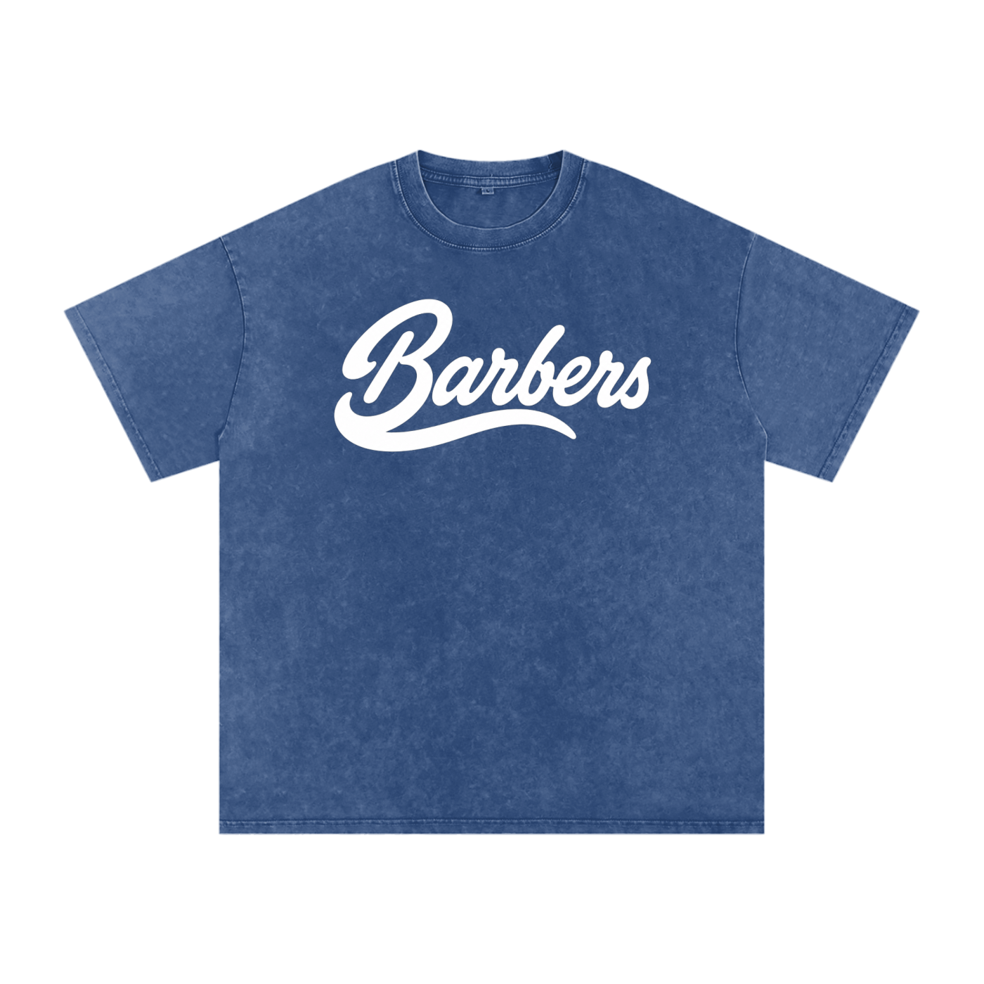 "BARBERS" SNOW WASHED OVERSIZED T-SHIRT